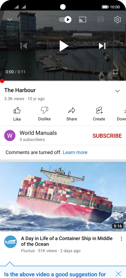 Slide your finger upwards starting from the bottom of the screen to return to the home screen.