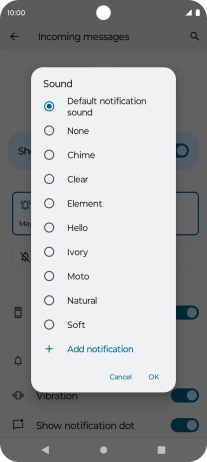 Press the required message tones to hear them. Press the required message tones to hear them.