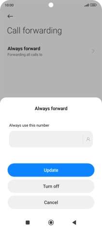 Press Turn off.