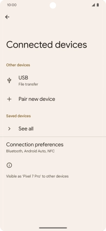 Press Pair new device. Press Pair new device.