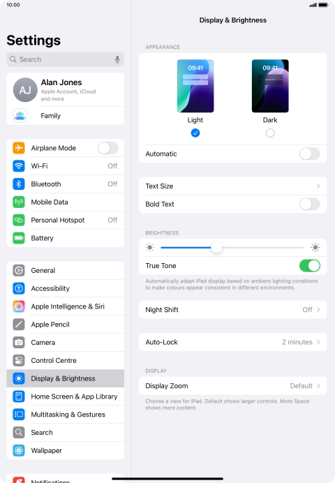 Press Auto-Lock. Press Auto-Lock.