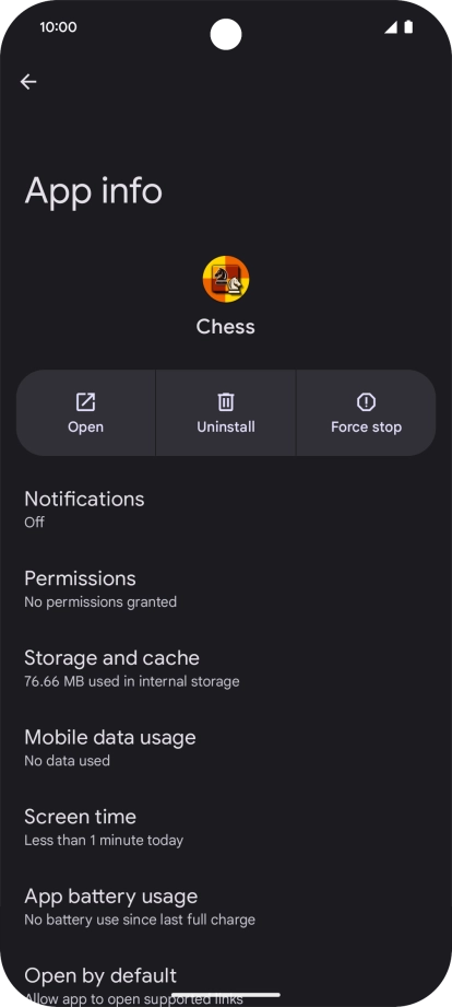 Press Storage and cache. Press Storage and cache.