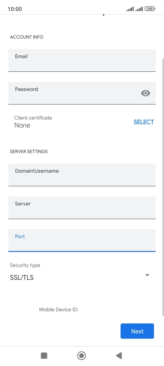 Press the drop down list below 