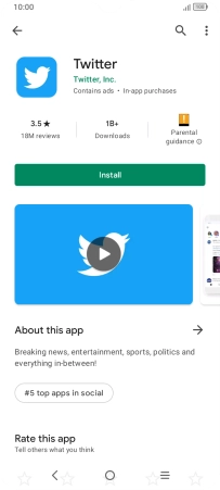 Press Install and follow the instructions on the screen to install the app.