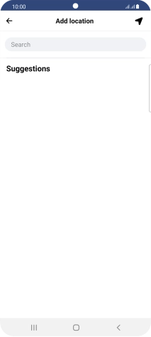 Press the search field and key in the required search word.