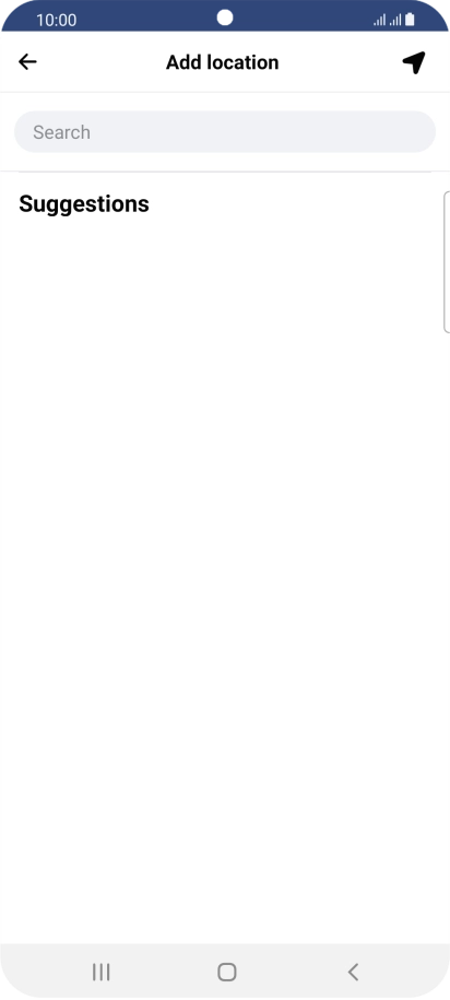 Press the search field and key in the required search word.