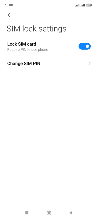Press Change SIM PIN.