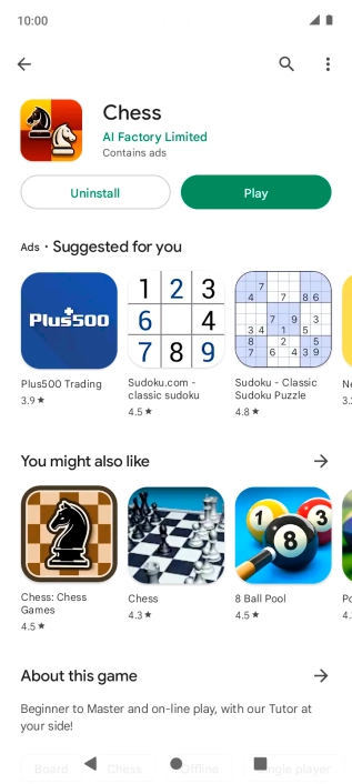Press the Home key to return to the home screen.