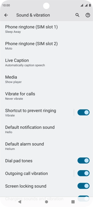 Press the Home key to return to the home screen.