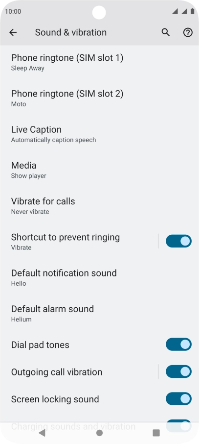 Press the Home key to return to the home screen.