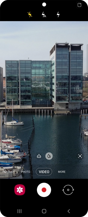 Press the required setting.