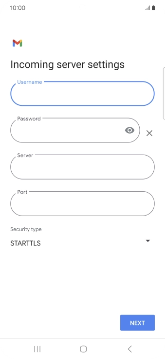 Press the field below 
