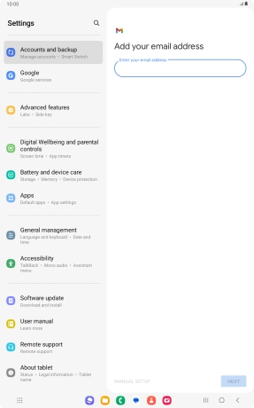 Press the field below Press the field below