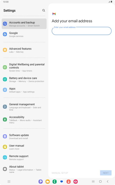 Press the field below Press the field below
