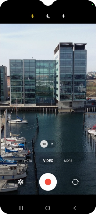 Press the required setting.