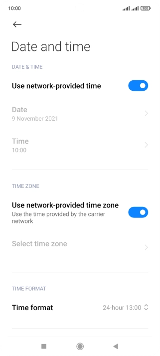 Press the Home key to return to the home screen.
