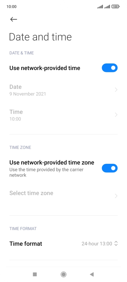 Press the Home key to return to the home screen.