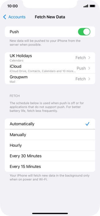 Press the indicator next to Press the indicator next to