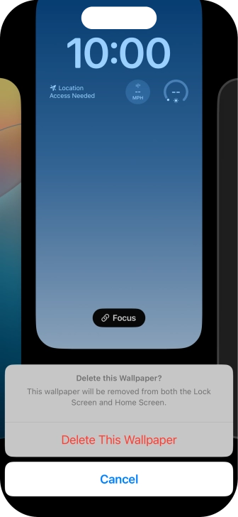 Press Delete This Wallpaper.