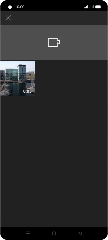 Press the required video clip.