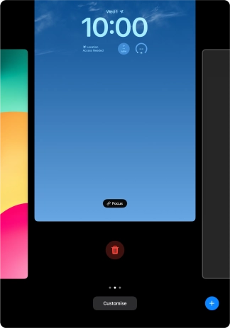 Press the delete icon.