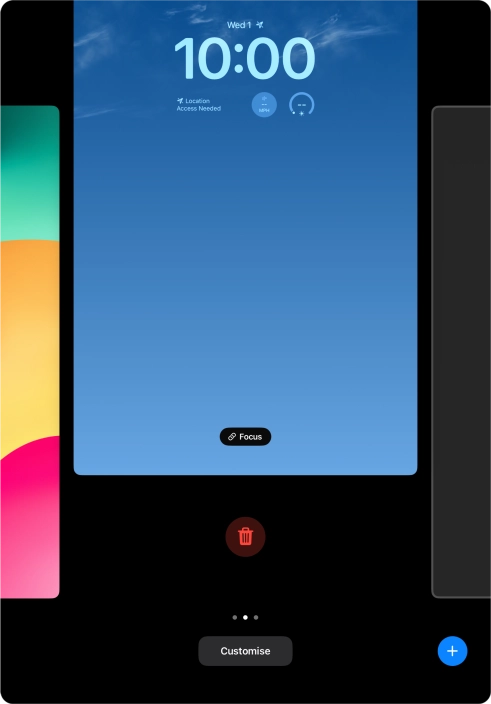 Press the delete icon.