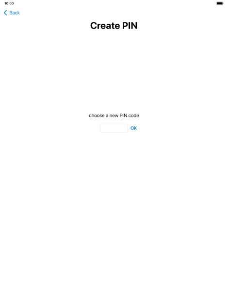 Key in a new four-digit PIN and press OK.