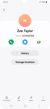 Press the Home key to return to the home screen.