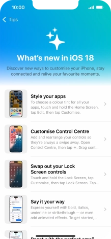 Slide your finger upwards starting from the bottom of the screen to return to the home screen.