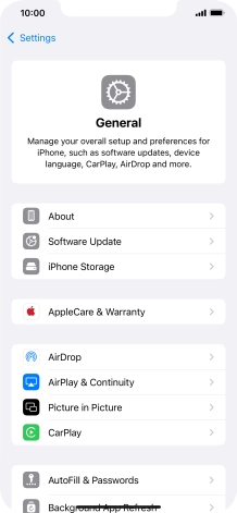 Press iPhone Storage.