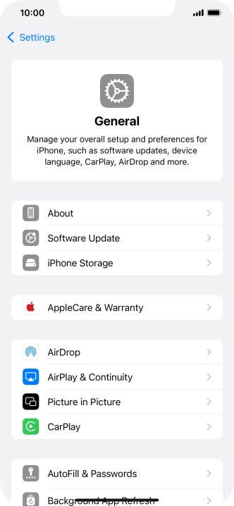 Press iPhone Storage.