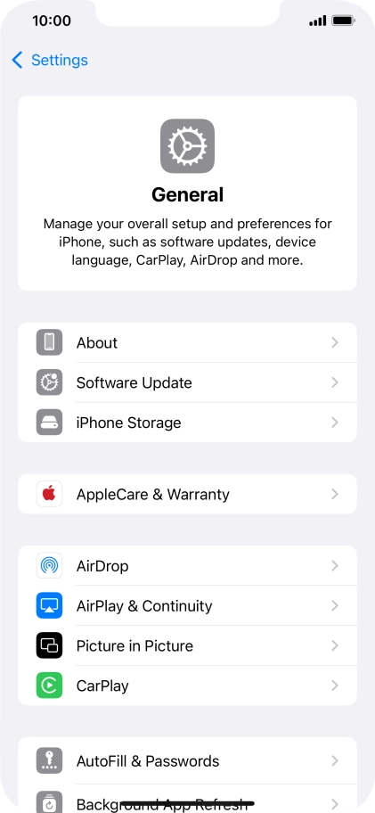 Press iPhone Storage.
