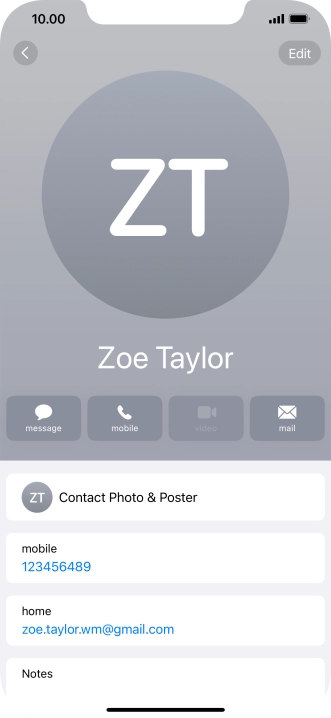Slide your finger upwards starting from the bottom of the screen to return to the home screen.