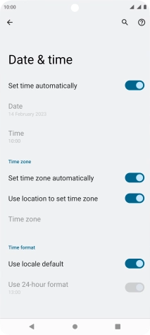 Press the Home key to return to the home screen.