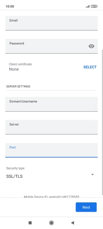 Press the drop down list below 