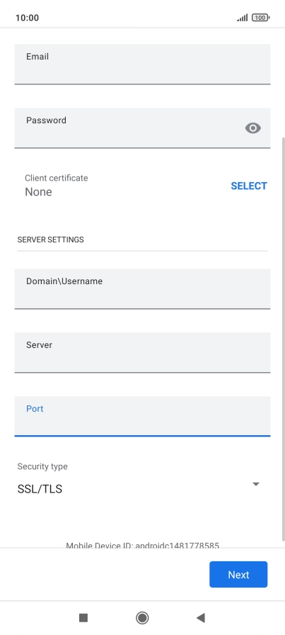 Press the drop down list below 