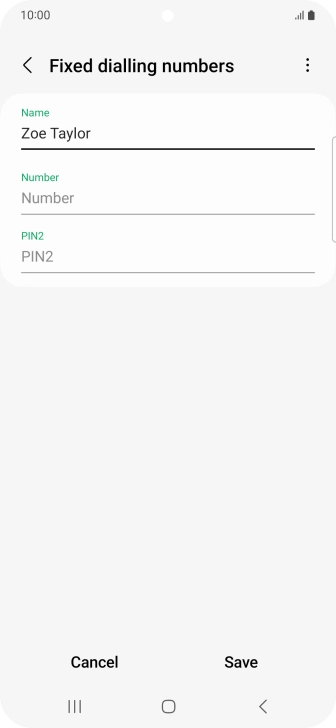 Press Number and key in the required phone number.