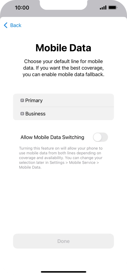Press the required price plan. Press the required price plan.