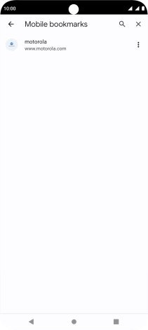 Press the required bookmark.