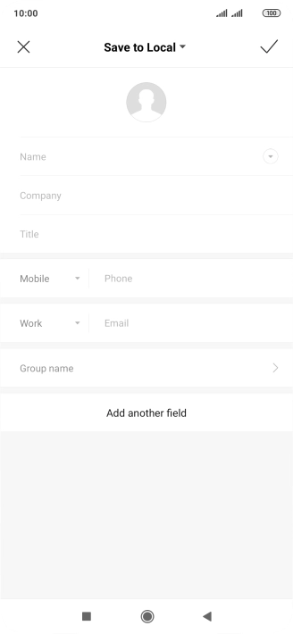 Press the address book drop down list.