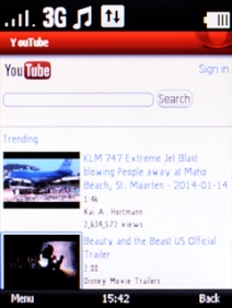 You can now use YouTube on your phone.