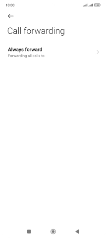 Press the required divert type.