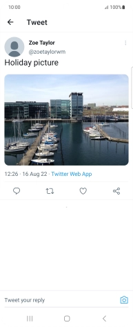 Press the text input field.
