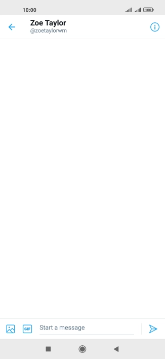 Press the text input field.