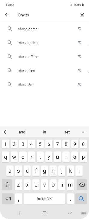 Key in the name or subject of the required app and press the search icon. Key in the name or subject of the required app and press the search icon.