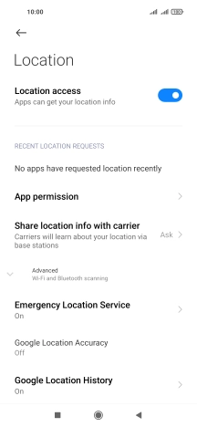 Press App permission.