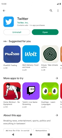 Press the Home key to return to the home screen.