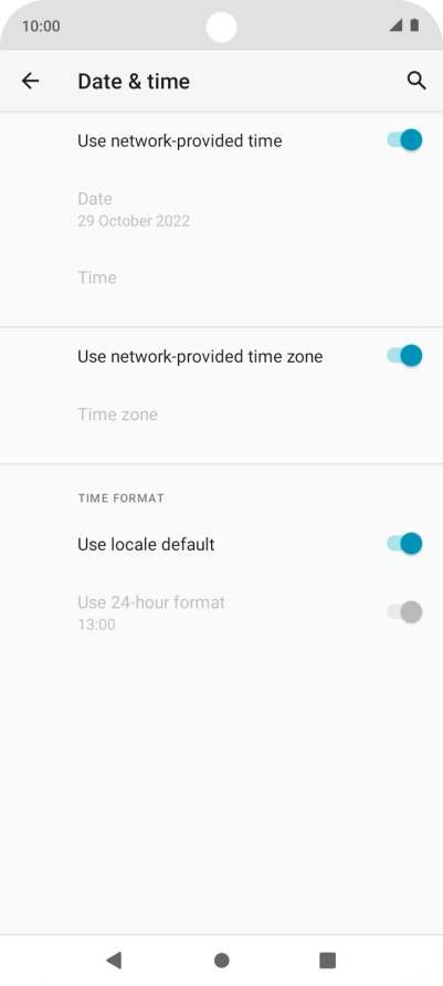 Press the Home key to return to the home screen.