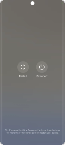 Press Power off. Press Power off.