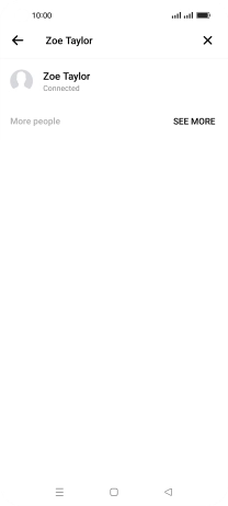 Press the required contact.